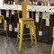 Flash Furniture 30" Yellow Metal Counter Stool-Teak Poly Seat CH-31320-30GB-YL-PL2T-GG - alternate 3